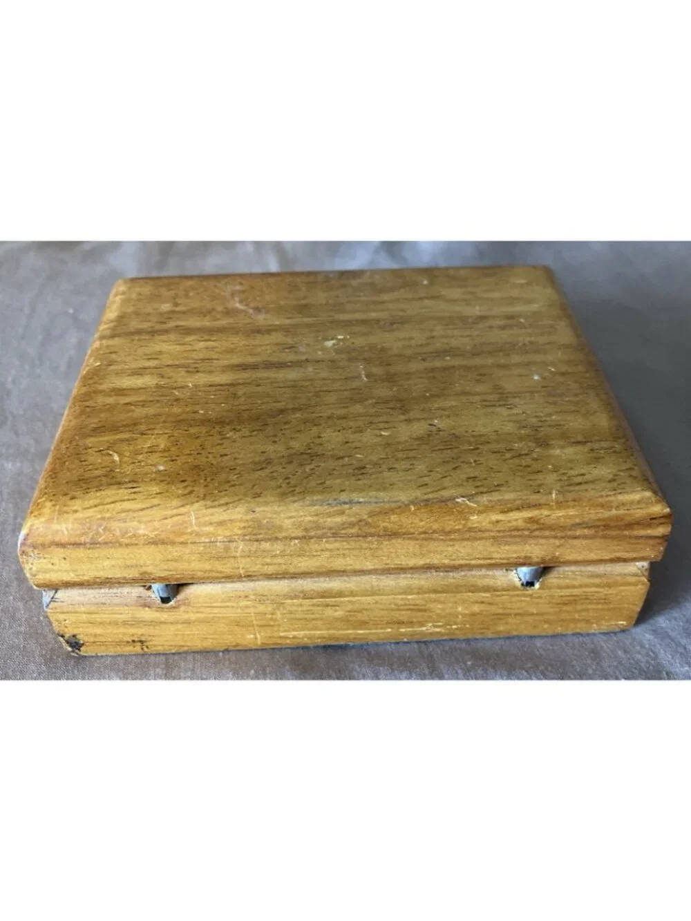 Nautica Wooden Jewelry/Trinket Box Velvet Lined